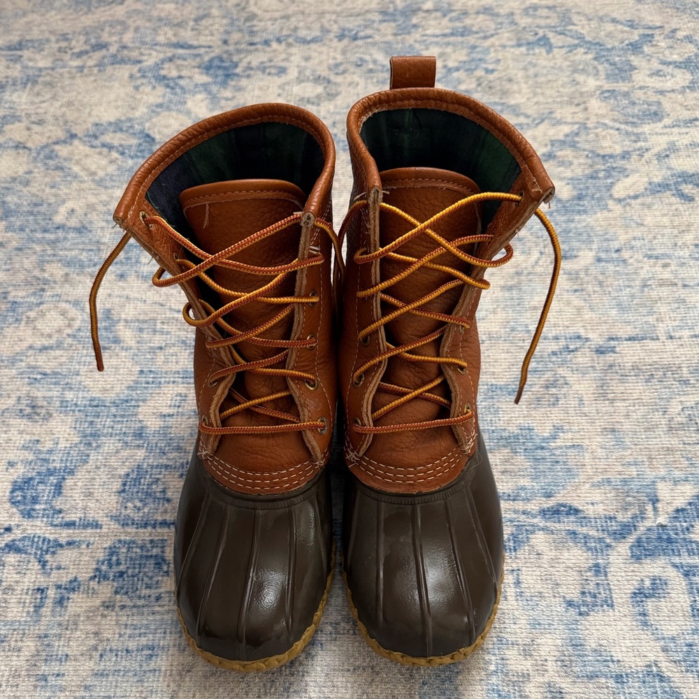 LL Bean Flannel Lined Bean Boots